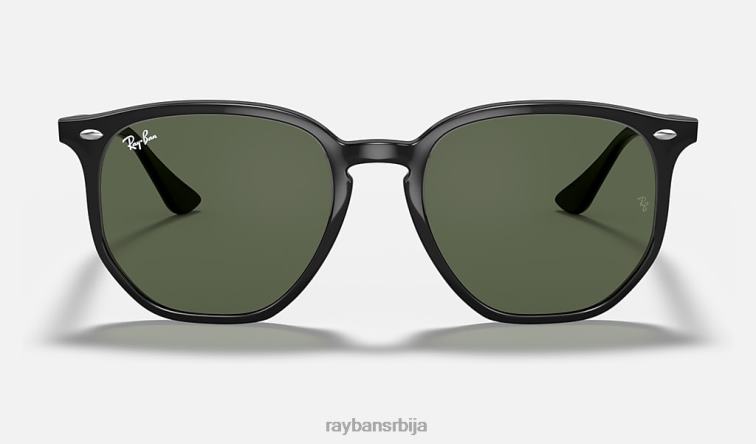 Ray-Ban рб4306 P0HP644 наочаре за сунце полирана црно/зелена мушкарци