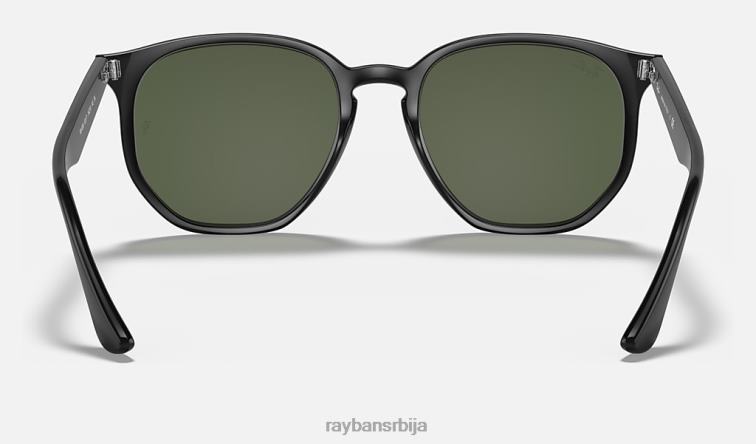 Ray-Ban рб4306 P0HP644 наочаре за сунце полирана црно/зелена мушкарци