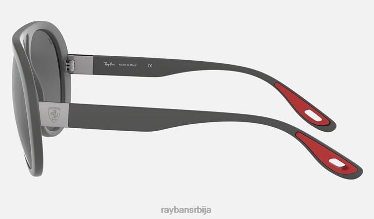 Ray-Ban рб4310м сцудериа феррари колекција P0HP1018 наочаре за сунце мат сива/сива мушкарци