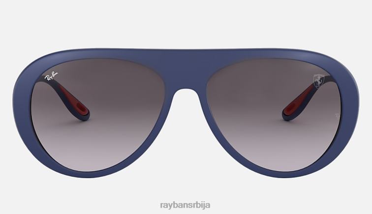 Ray-Ban рб4310м сцудериа феррари колекција P0HP1019 наочаре за сунце мат плава/сива мушкарци