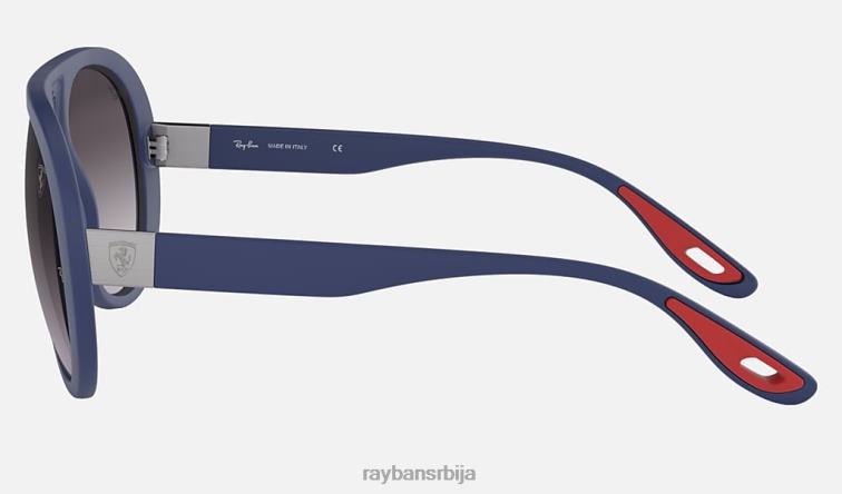 Ray-Ban рб4310м сцудериа феррари колекција P0HP1019 наочаре за сунце мат плава/сива мушкарци