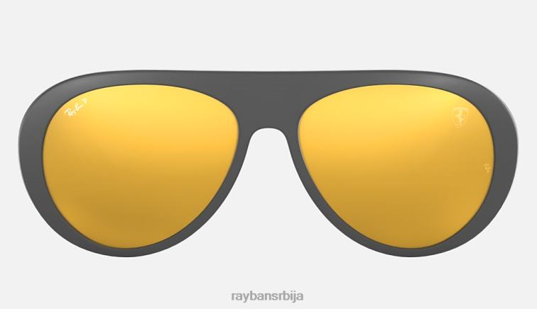 Ray-Ban рб4310м сцудериа феррари колекција P0HP1021 наочаре за сунце мат сива/златна мушкарци