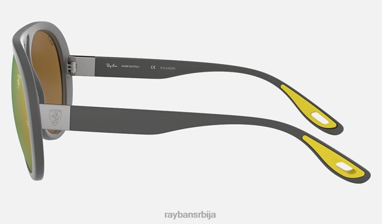 Ray-Ban рб4310м сцудериа феррари колекција P0HP1021 наочаре за сунце мат сива/златна мушкарци