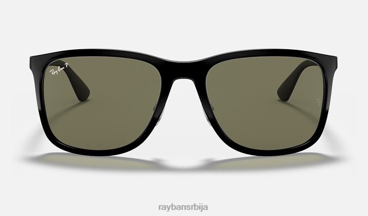 Ray-Ban рб4313 P0HP824 наочаре за сунце полирана црно/зелена мушкарци