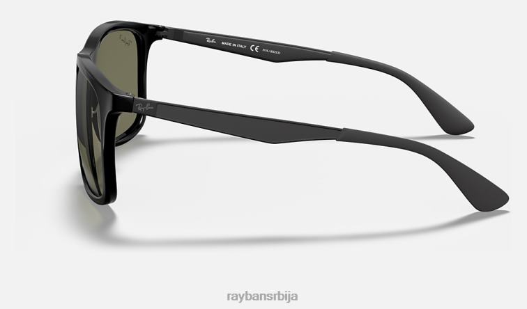 Ray-Ban рб4313 P0HP824 наочаре за сунце полирана црно/зелена мушкарци