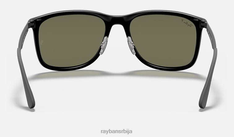 Ray-Ban рб4313 P0HP824 наочаре за сунце полирана црно/зелена мушкарци