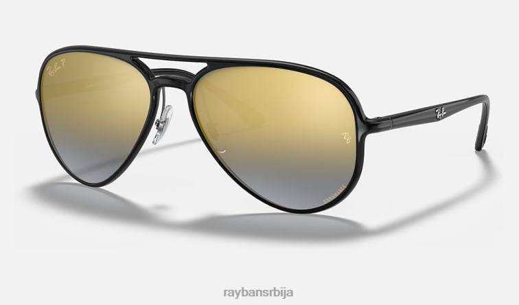 Ray-Ban рб4320цх цхроманце P0HP767 наочаре за сунце полирана црно/плава мушкарци