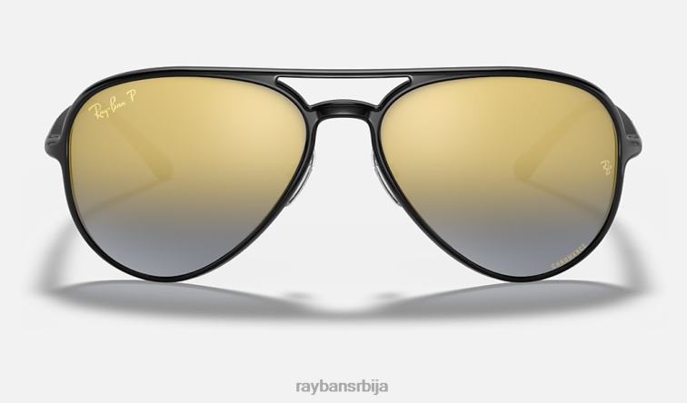 Ray-Ban рб4320цх цхроманце P0HP767 наочаре за сунце полирана црно/плава мушкарци