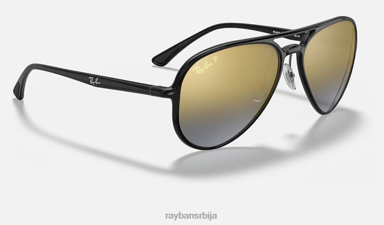 Ray-Ban рб4320цх цхроманце P0HP767 наочаре за сунце полирана црно/плава мушкарци