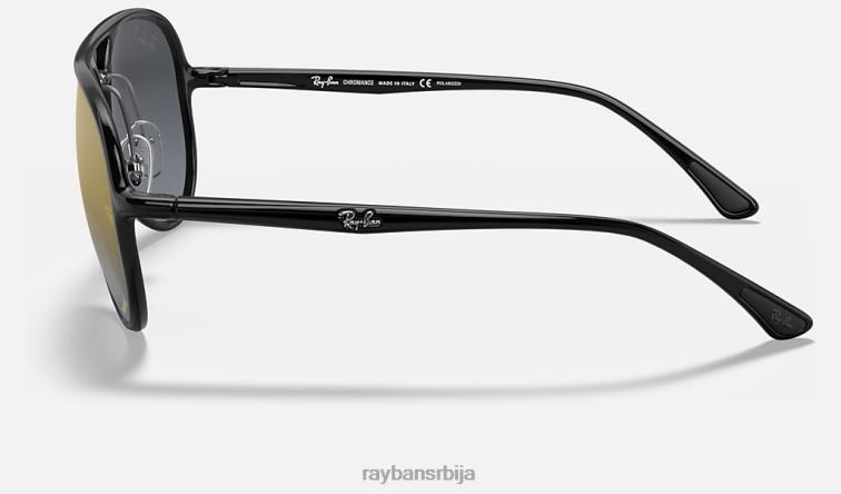 Ray-Ban рб4320цх цхроманце P0HP767 наочаре за сунце полирана црно/плава мушкарци