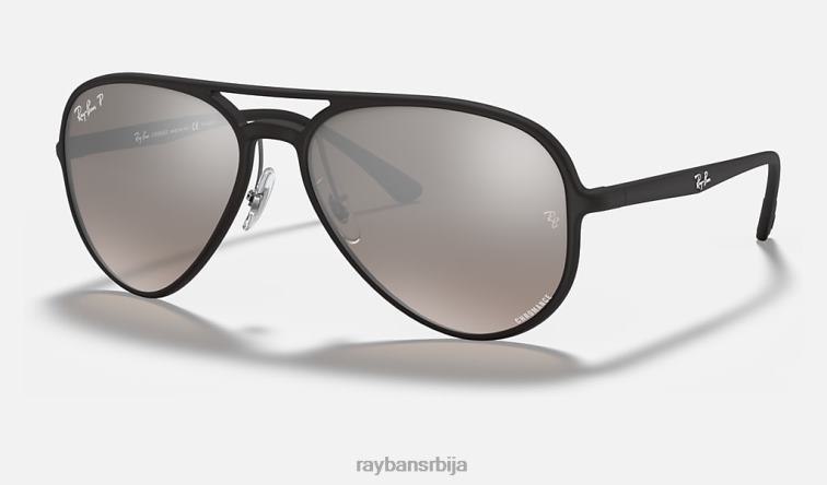 Ray-Ban рб4320цх цхроманце P0HP768 наочаре за сунце мат црна/сребрна мушкарци