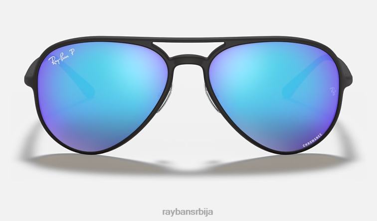 Ray-Ban рб4320цх цхроманце P0HP769 наочаре за сунце мат црна/плава мушкарци