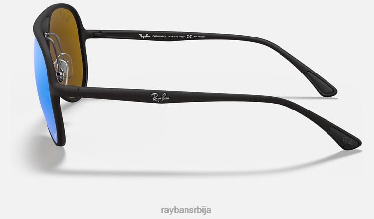 Ray-Ban рб4320цх цхроманце P0HP769 наочаре за сунце мат црна/плава мушкарци
