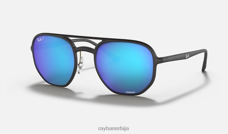 Ray-Ban рб4321цх цхроманце P0HP1010 наочаре за сунце мат црна/плава мушкарци
