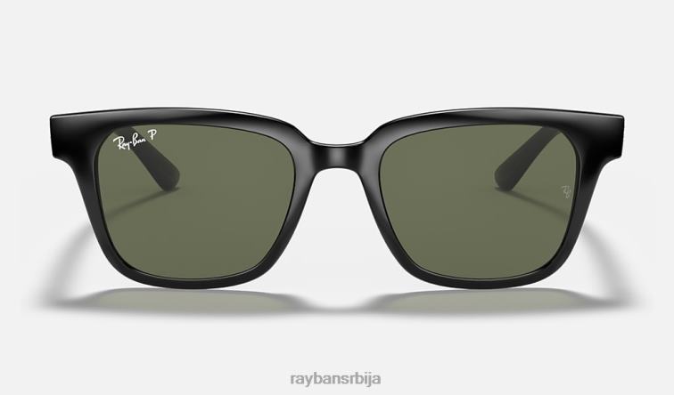 Ray-Ban рб4323 P0HP842 наочаре за сунце полирана црно/зелена мушкарци