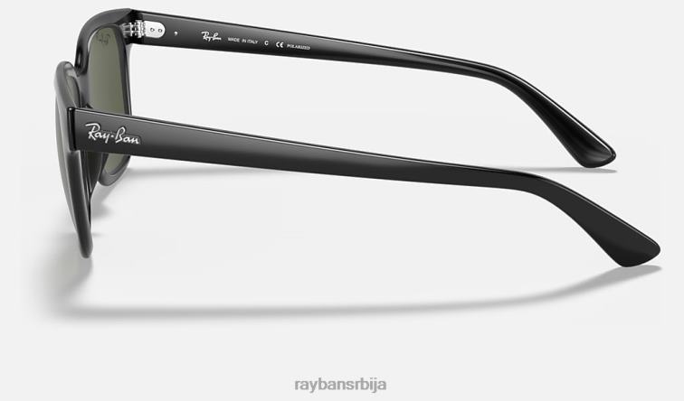 Ray-Ban рб4323 P0HP842 наочаре за сунце полирана црно/зелена мушкарци