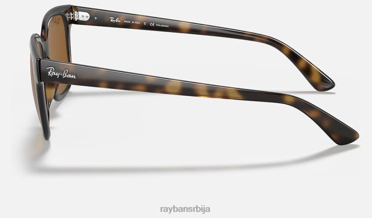 Ray-Ban рб4323 P0HP843 наочаре за сунце полирано светло хавана/браон мушкарци