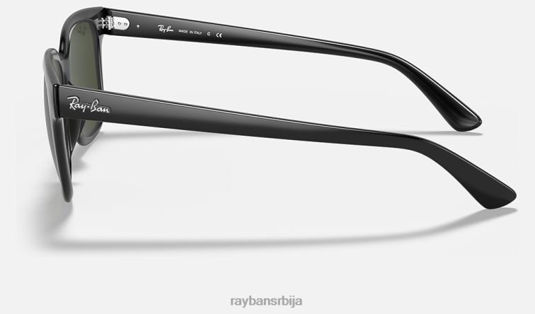 Ray-Ban рб4323 P0HP844 наочаре за сунце полирана црно/зелена мушкарци