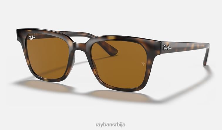 Ray-Ban рб4323 P0HP845 наочаре за сунце полирано светло хавана/браон мушкарци