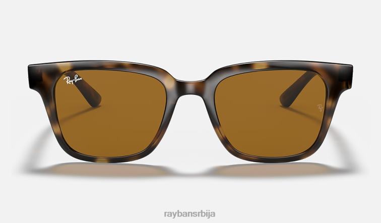 Ray-Ban рб4323 P0HP845 наочаре за сунце полирано светло хавана/браон мушкарци