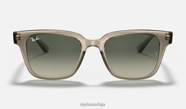 Ray-Ban рб4323 P0HP846 наочаре за сунце полирана провидна сива/сива мушкарци