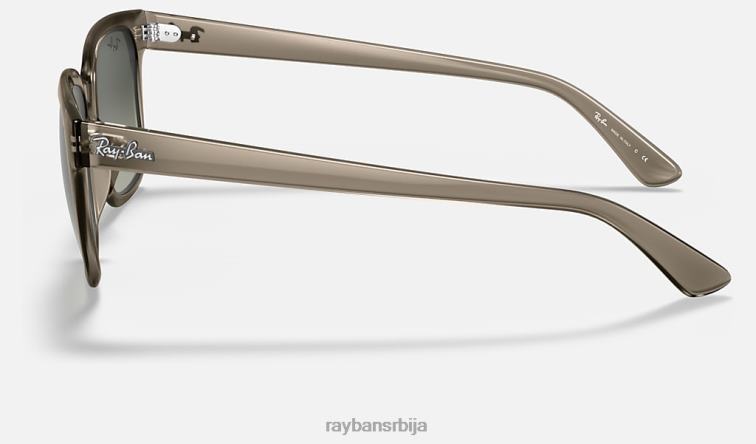Ray-Ban рб4323 P0HP846 наочаре за сунце полирана провидна сива/сива мушкарци