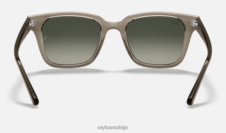 Ray-Ban рб4323 P0HP846 наочаре за сунце полирана провидна сива/сива мушкарци