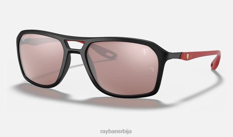 Ray-Ban рб4329м сцудериа феррари колекција P0HP1066 наочаре за сунце мат црна/сребрна мушкарци