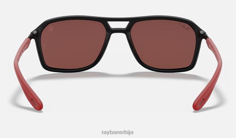 Ray-Ban рб4329м сцудериа феррари колекција P0HP1066 наочаре за сунце мат црна/сребрна мушкарци