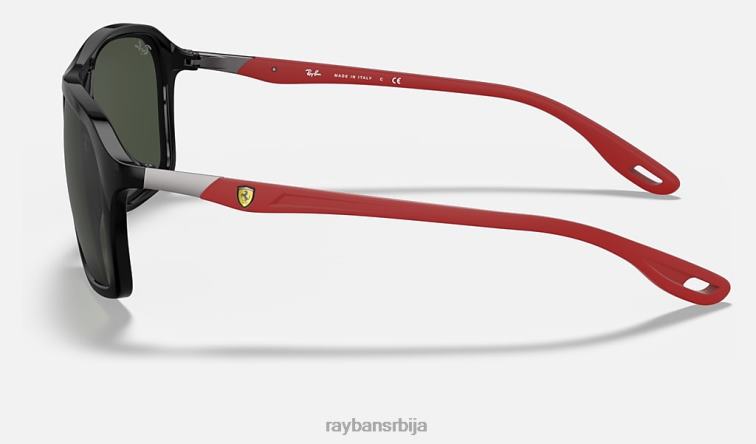 Ray-Ban рб4329м сцудериа феррари колекција P0HP1067 наочаре за сунце полирана црно/зелена мушкарци