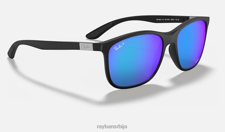 Ray-Ban рб4330цх цхроманце P0HP855 наочаре за сунце мат црна/плава мушкарци