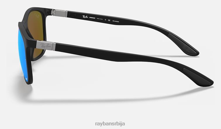 Ray-Ban рб4330цх цхроманце P0HP855 наочаре за сунце мат црна/плава мушкарци