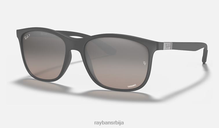 Ray-Ban рб4330цх цхроманце P0HP856 наочаре за сунце мат сива/сребрна мушкарци