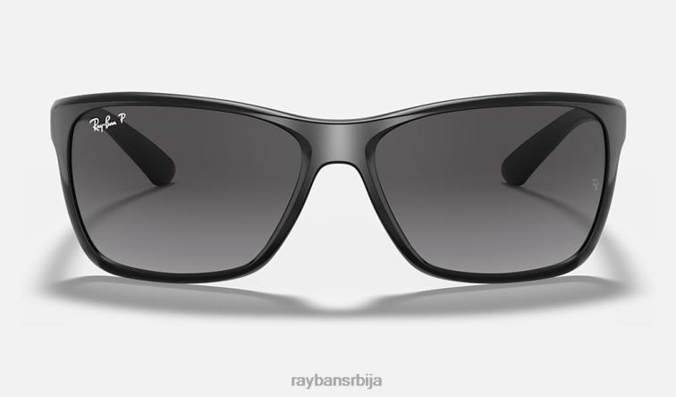 Ray-Ban рб4331 P0HP896 наочаре за сунце полирана црно/сива мушкарци