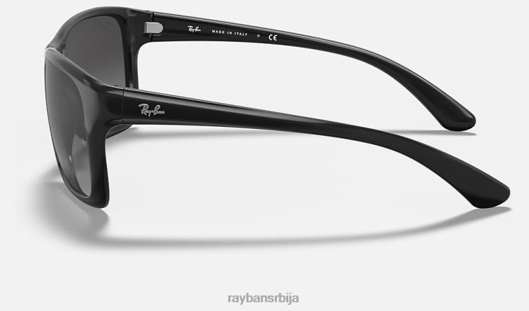 Ray-Ban рб4331 P0HP896 наочаре за сунце полирана црно/сива мушкарци