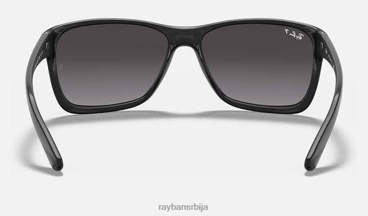 Ray-Ban рб4331 P0HP896 наочаре за сунце полирана црно/сива мушкарци