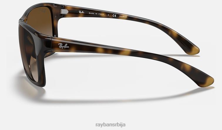 Ray-Ban рб4331 P0HP897 наочаре за сунце полирано светло хавана/браон мушкарци