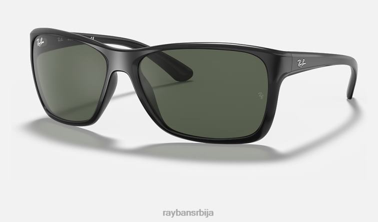 Ray-Ban рб4331 P0HP898 наочаре за сунце полирана црно/зелена мушкарци