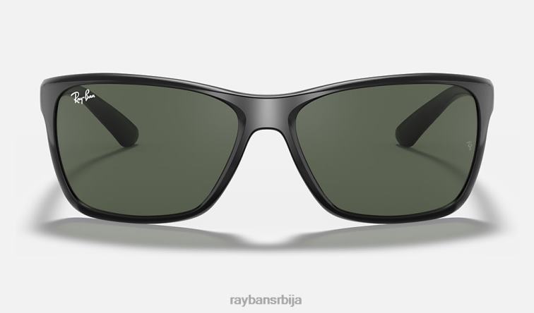 Ray-Ban рб4331 P0HP898 наочаре за сунце полирана црно/зелена мушкарци
