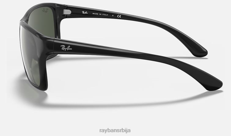 Ray-Ban рб4331 P0HP898 наочаре за сунце полирана црно/зелена мушкарци