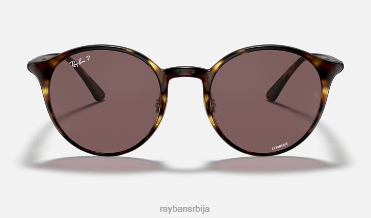 Ray-Ban рб4336цх цхроманце P0HP1028 наочаре за сунце полирано светло хавана/љубичасто мушкарци