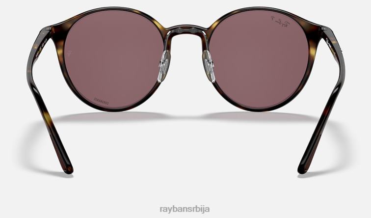 Ray-Ban рб4336цх цхроманце P0HP1028 наочаре за сунце полирано светло хавана/љубичасто мушкарци