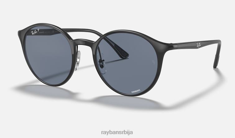 Ray-Ban рб4336цх цхроманце P0HP1030 наочаре за сунце полирана црно/плава мушкарци