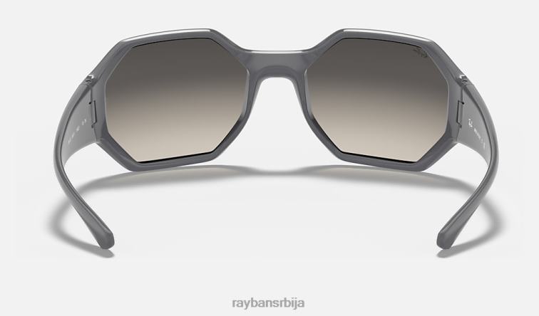 Ray-Ban рб4337 P0HP1007 наочаре за сунце полирана сива/сива мушкарци