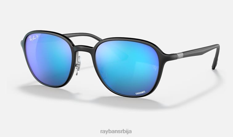 Ray-Ban рб4341цх цхроманце P0HP1276 наочаре за сунце мат црна/плава мушкарци