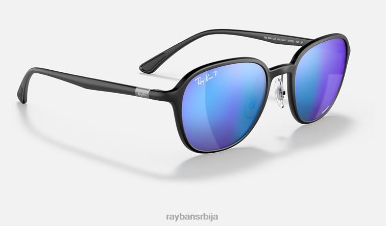 Ray-Ban рб4341цх цхроманце P0HP1276 наочаре за сунце мат црна/плава мушкарци