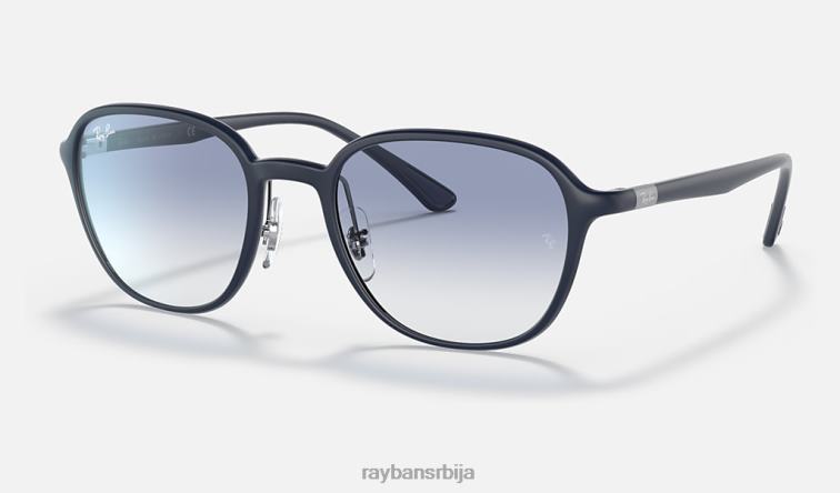 Ray-Ban рб4341 P0HP1552 наочаре за сунце мат тамно плава/плава мушкарци