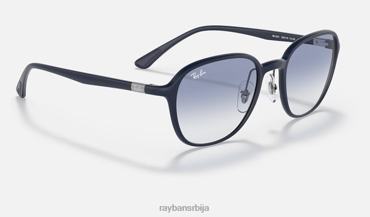 Ray-Ban рб4341 P0HP1552 наочаре за сунце мат тамно плава/плава мушкарци