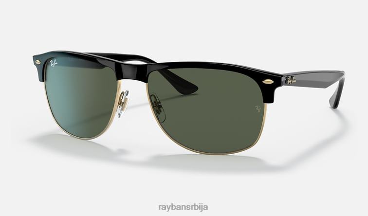 Ray-Ban рб4342 P0HP1096 наочаре за сунце полирана црно/зелена мушкарци