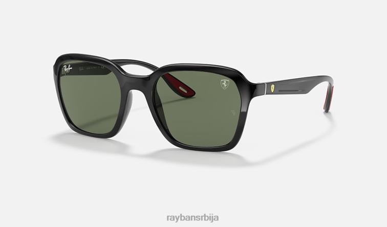 Ray-Ban рб4343м сцудериа феррари колекција P0HP1532 наочаре за сунце полирана црно/зелена мушкарци